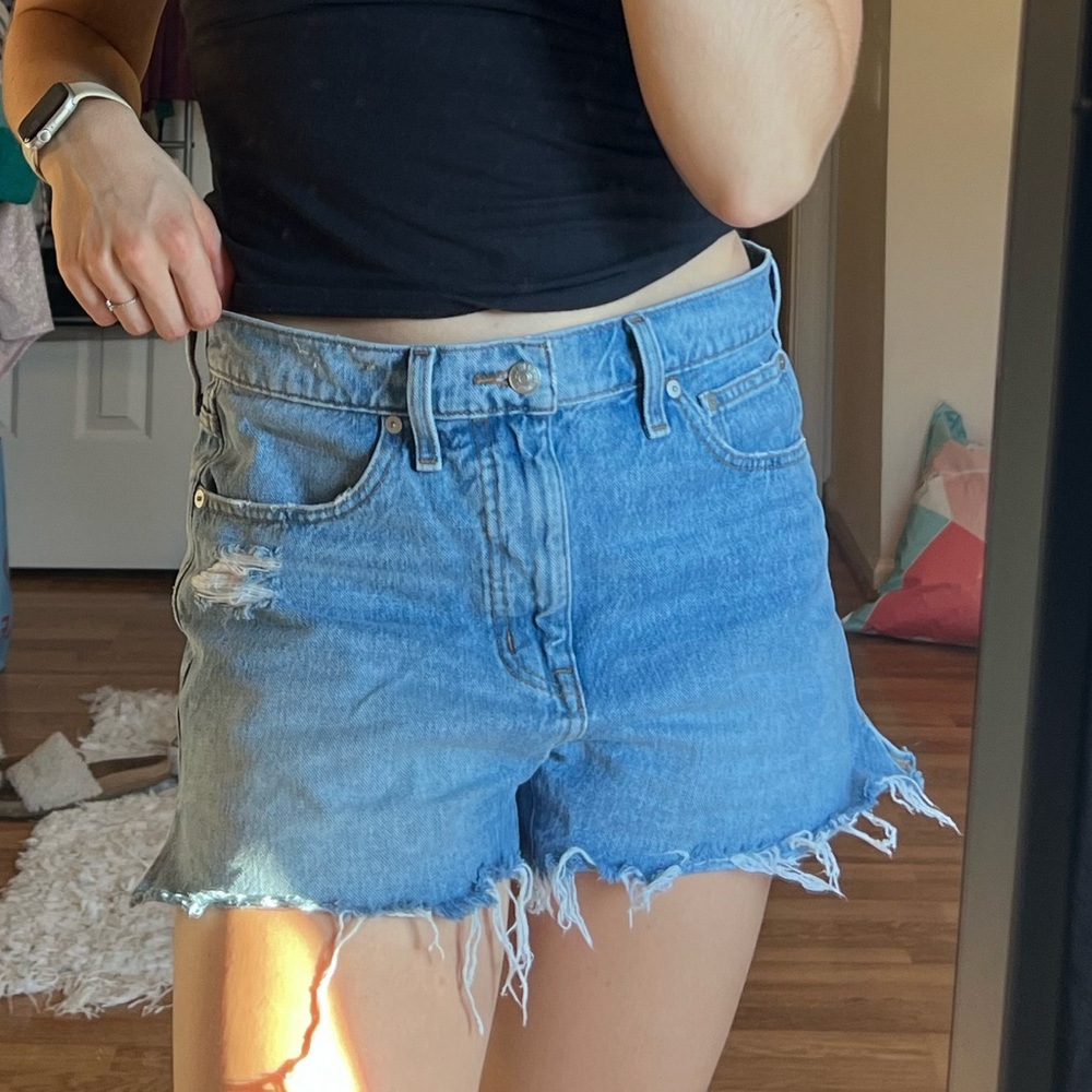 Madewell Denim Frayed Shorts